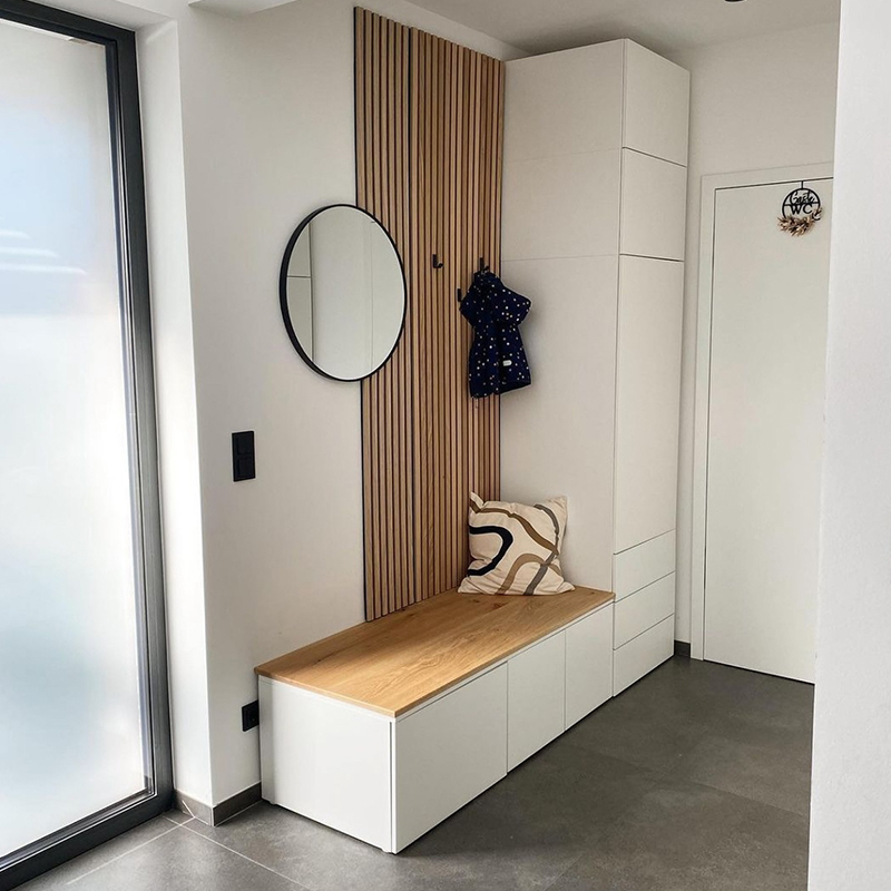 Akupanel Design Drveni akustični zidni paneli 3D model Zvučno izolirane drvene letvice za kućnu upotrebu, hotel, školu, kino, bolnicu