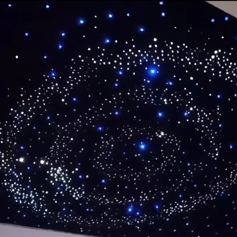 Spesonic Zvjezdasti stropni panel od akustičnih optičkih vlakana, akustični strop od zvjezdanih vlakana Starlight od poliesterskih vlakana