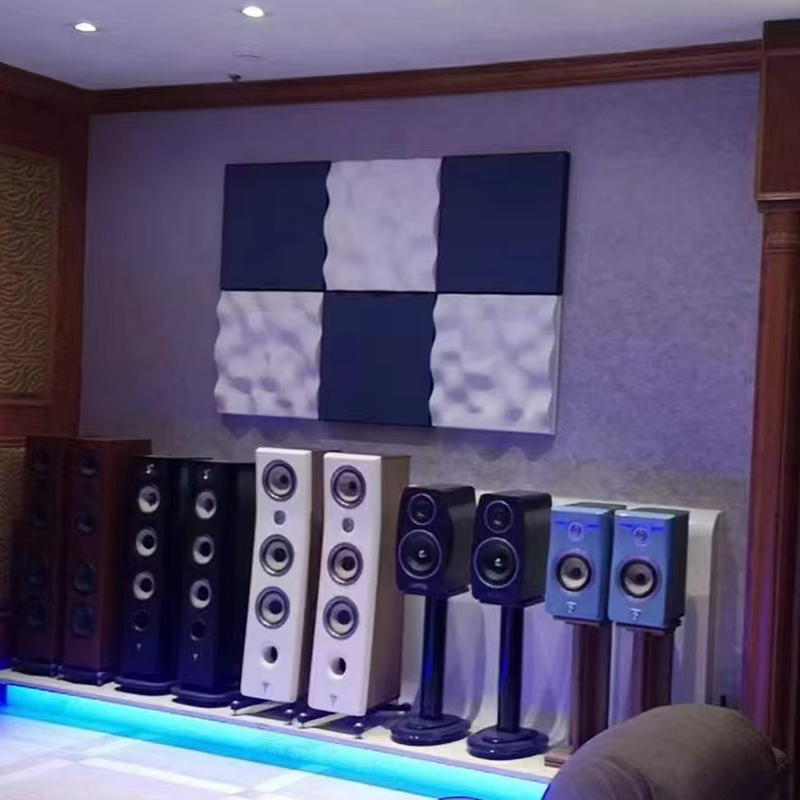 Moderni 3D raznobojni akustični raspršivač zvuka Dekorativni dizajn stropnog zida za primjenu u dvorani Grafički dizajn dostupan