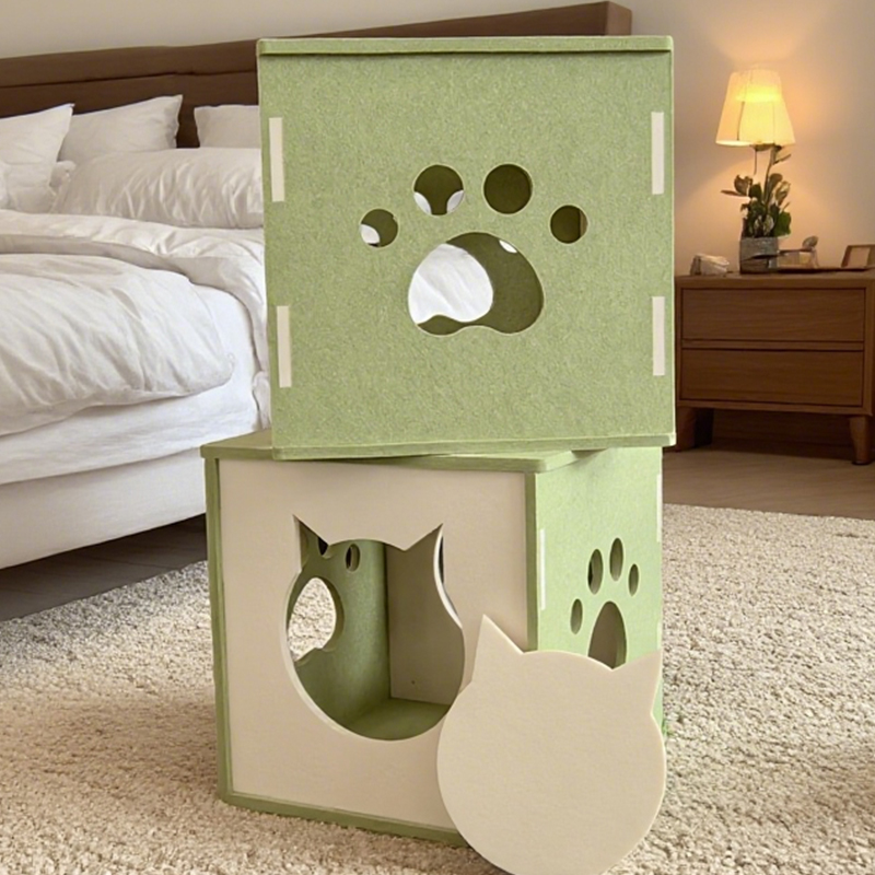 Moderan ekološki prihvatljiv krevet za mačke koji apsorbira zvuk i smanjuje buku s akustičnim pločama, jednostavan za postavljanje, površina otporna na ogrebotine za udobnost mačaka, neotrovni materijali, dizajn pogodan za kućne ljubimce, savršen za tiha kućna okruženja, izdržljivo gnijezdo za mačke Moderan ekološki prihvatljiv krevet za mačke koji apsorbira zvuk i smanjuje buku s akustičnim pločama, jednostavan za postavljanje, površina otporna na ogrebotine za udobnost mačaka, neotrovni materijali, dizajn pogodan za kućne ljubimce, savršen za tiha kućna okruženja, izdržljivo gnijezdo za mačke