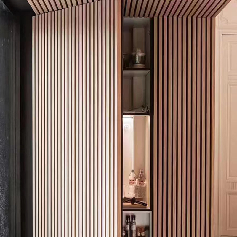 Spesonic Zidna ploča od drvenih letvica za unutarnje uklanjanje buke Akustična dekorativna 3D Zidna obloga za apsorpciju zvuka Akupanel